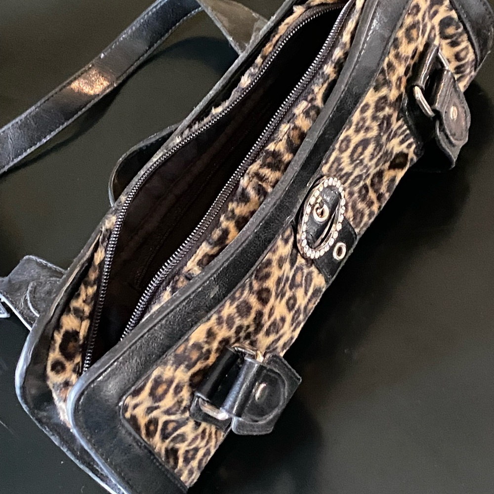 Leopard print fashion hand bag